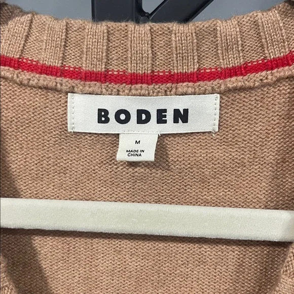 Boden Zia Knitted Waistcoat Vest Sleeveless Medium Cashmere Wool Preppy Eclectic - Picture 5 of 7